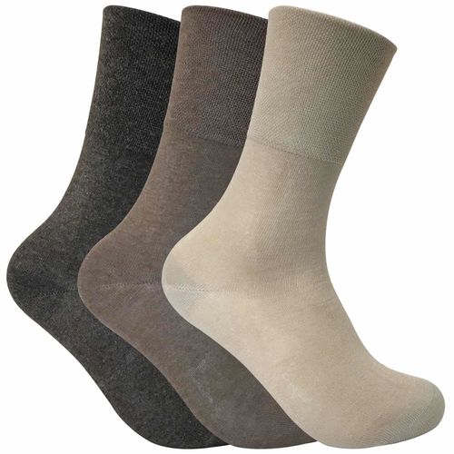 3 Pairs Ladies Thermal Diabetic Socks - Non-Elastic, Warm, Moisture-Wicking