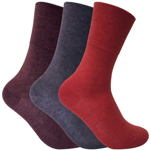 3 Pairs Ladies Thermal Diabetic Socks - Non-Elastic, Warm, Moisture-Wicking