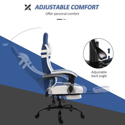 Ultimate Ergonomic PU Leather Gaming Office Chair with Footrest