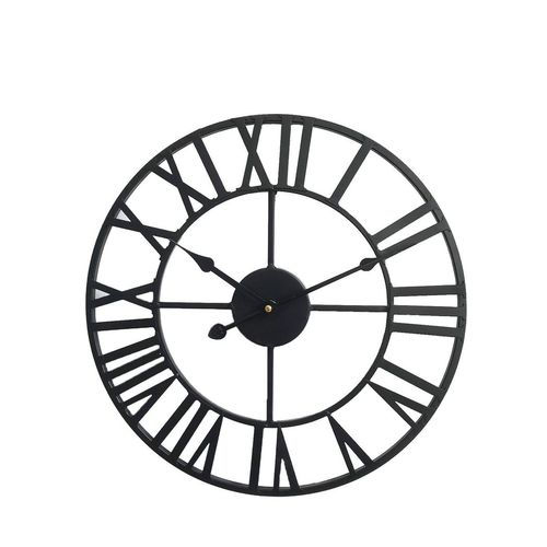 Stunning 78CM Roman Metal Clock - Timeless Elegance for Any Room