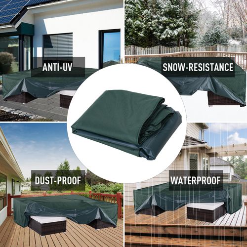 Waterproof Garden Furniture Cover - Large Square 600D PVC-Coated Heavy-Duty