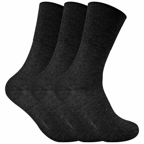 3 Pairs Ladies Thermal Diabetic Socks - Non-Elastic, Warm, Moisture-Wicking