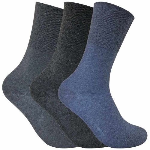 3 Pairs Ladies Thermal Diabetic Socks - Non-Elastic, Warm, Moisture-Wicking