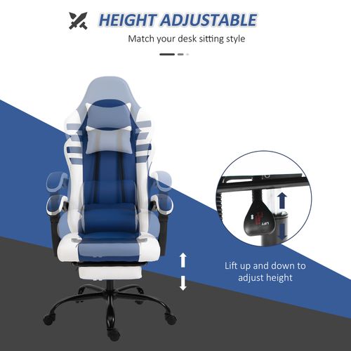 Ultimate Ergonomic PU Leather Gaming Office Chair with Footrest