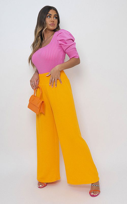 Elevate Your Style with Zaynah High Waist Wide Leg Trousers - Chic & Comfortable!