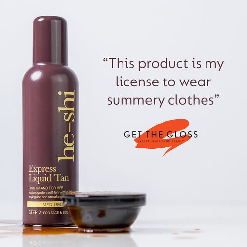 He-Shi Express Liquid Instant Self Tan - Quick Dry Tanning Solution 150ml