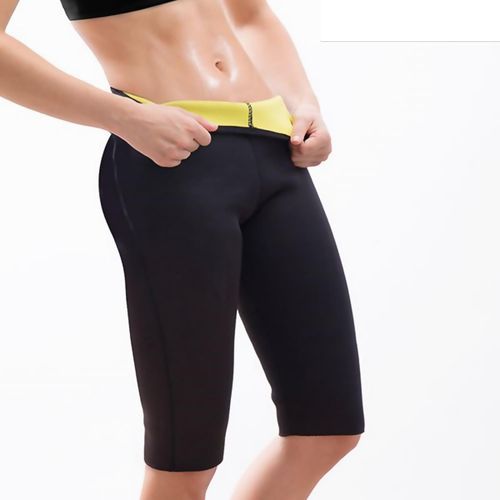 Sport Fitness Sauna Effect Slimming Cropped Leggings for Ultimate Workout