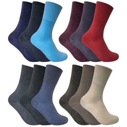 3 Pairs Ladies Thermal Diabetic Socks - Non-Elastic, Warm, Moisture-Wicking