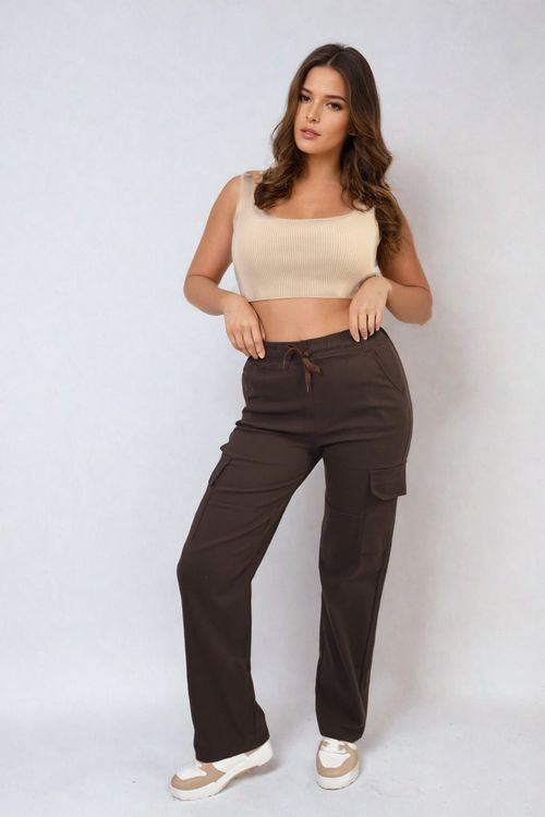 Florence Stylish Cargo Pocket Trousers - Chic, Comfortable & Functional!