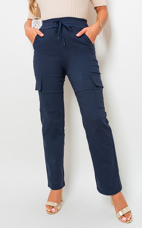 Florence Stylish Cargo Pocket Trousers - Chic, Comfortable & Functional!