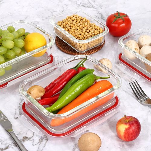 Vinsani 10-Pack Airtight Glass Meal Prep Containers - BPA-Free, Leakproof & Versatile