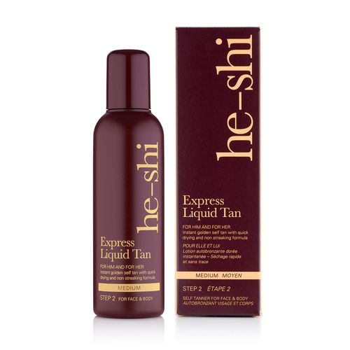 He-Shi Express Liquid Instant Self Tan - Quick Dry Tanning Solution 150ml