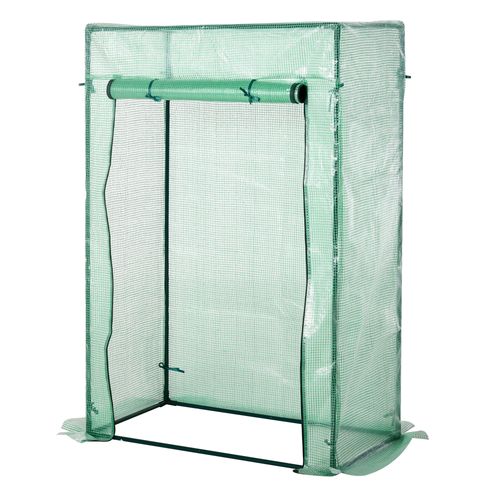 Compact 100cm x 50cm Greenhouse with Roll-Up Door - Outdoor Plant Protector