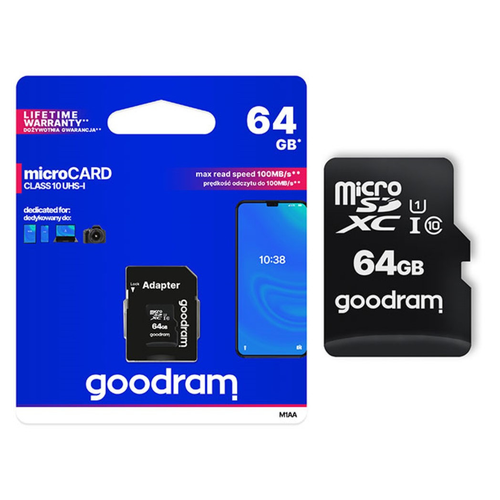 GOODRAM UHS-I Micro SD Class 10 Card with Adapter - High-Speed Storage Solution