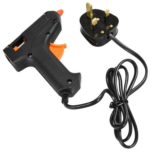 10W Mini Glue Gun with 10 Hot Melt Sticks for Home, Office & Garden Use