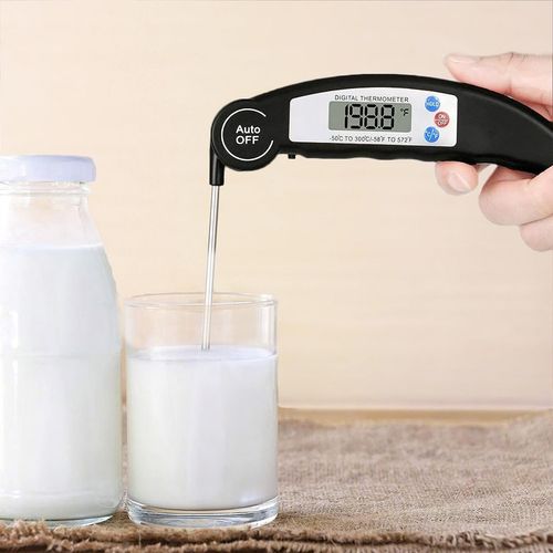 ASAB Instant Read Digital Food Thermometer - Accurate Kitchen Tool - Black